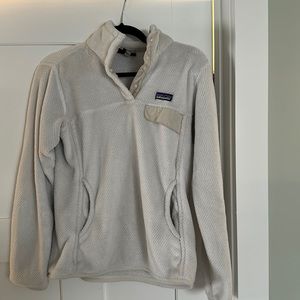 Patagonia retool snap pullover - Womens M White